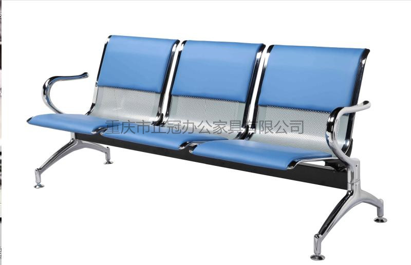 三人位帶皮墊機(jī)場(chǎng)椅